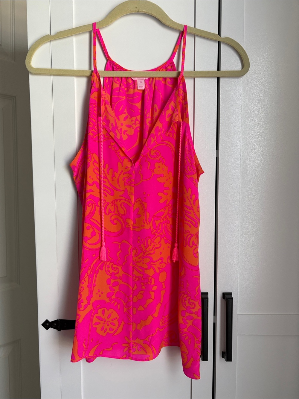 Lilly Pulitzer Pink & Orange Printed Spaghetti Strap Cami - Picture 2 of 6